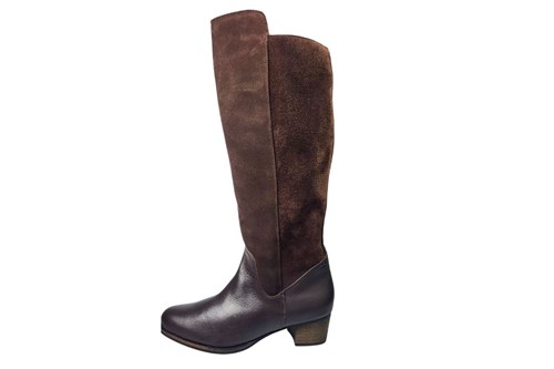 Sturdy brown leather boots