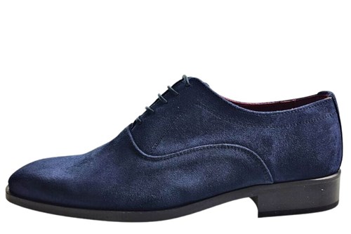 blue suede slip on shoes