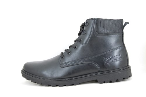 President Lace-up Boots - black leather