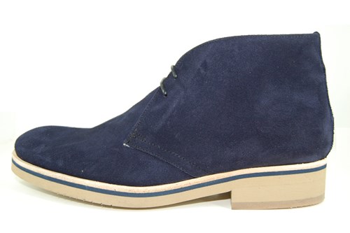 Desert boots mens - blue suede | Large 
