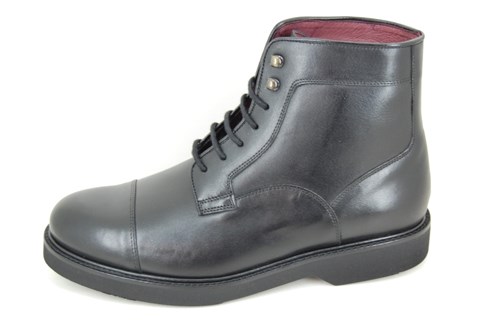 Captain Lace-Up Boots - black leather