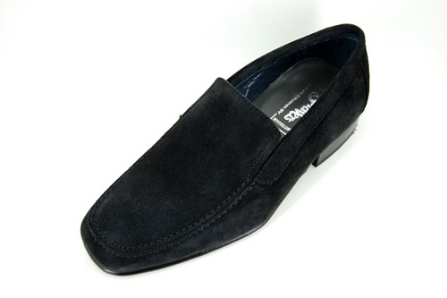 Black suede business men's loafers | Small Size | Loafers | Stravers Shoes
