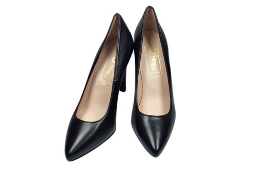 Black Pumps with Pointy Nose | Large Size | Pumps | Stravers Shoes